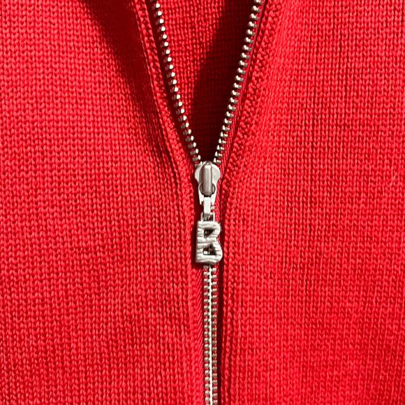Bogner Fire Ice Jacket Womens Medium Full Zip Knit Red Wool Blend Ski Snow - Picture 3 of 8